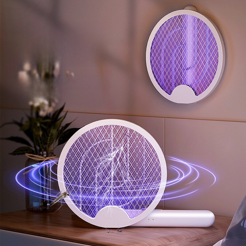 電撃殺虫ラケット｜充電式・3way・蚊取り器・誘虫灯・折り畳み式・回転式・ハエ退治・便利グッズ|undefined