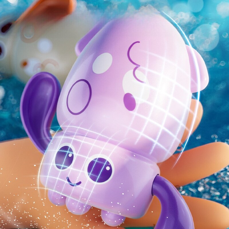 お風呂用おもちゃ｜ぜんまい式・タコ・赤ちゃん・幼児・水遊び・お風呂タイムが楽しくなる|undefined