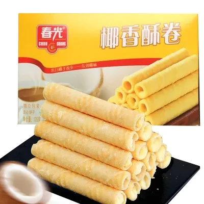 7live-jp-food ココナッツ風味のクリスピーロール・おやつ・ココナッツロール・リラックスタイムに