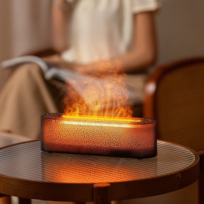 アロマディフューザー｜溶岩風・七色ライト・炎効果・USB充電式・卓上加湿器・癒し・おしゃれ・リラックス|undefined