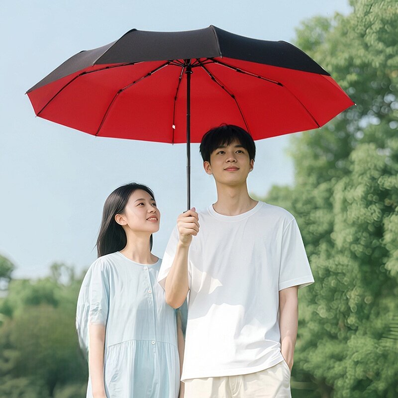 折りたたみ傘｜10本骨・ダブルレイヤー・全自動開閉・二人用・大きめ・雨晴兼用・ビジネス・丈夫・高機能|undefined