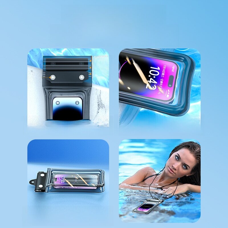 スマホ防水バッグ｜スタックエアバッグ・密封バッグ・保護・カバー・タッチスクリーン・ダイビング|undefined