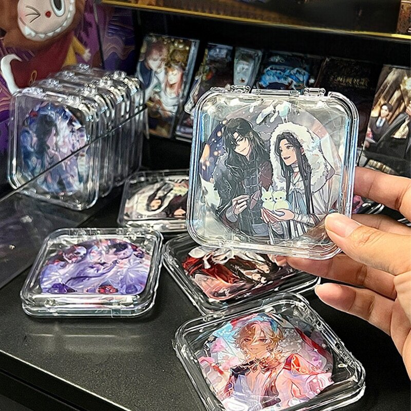 周辺グッズ収納｜アクリル製・透明・スクエア型・徽章収納ケース・防塵・密閉・コレクションケース・推し活グッズ・見せる収納|undefined