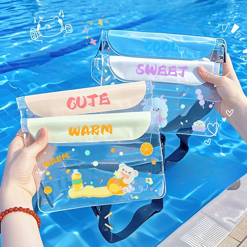 スマホ防水ケース｜調節可能ウエストベルト付き・タッチ操作可能・アウトドア・海辺・スイミング・潜水・透明・スマホ保護ウエストバッグ|undefined