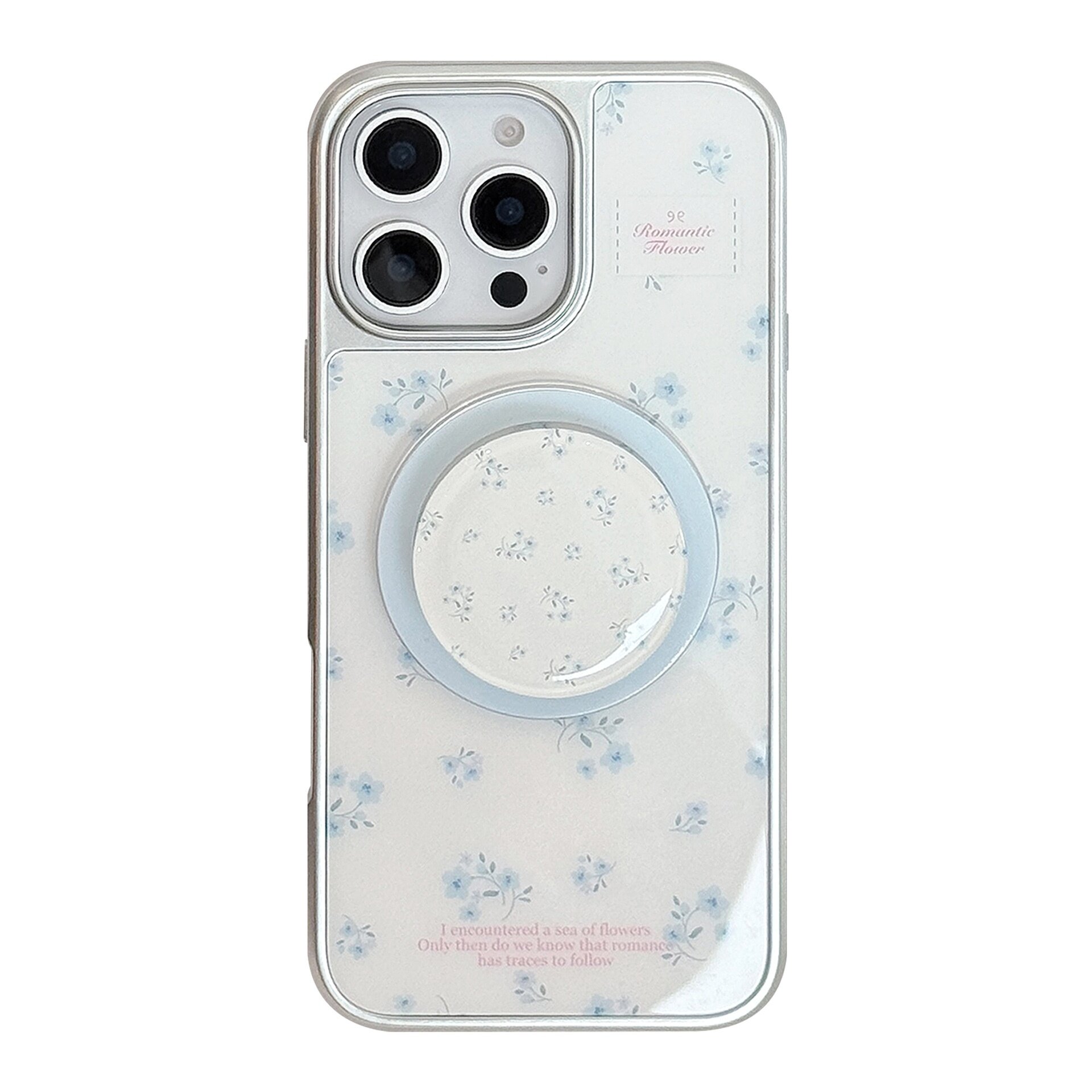 スマホケース｜iPhone シリーズ・ハードケース・メッキ加工・磁気吸着・スタンド機能・小花柄・おしゃれ・かわいい|undefined