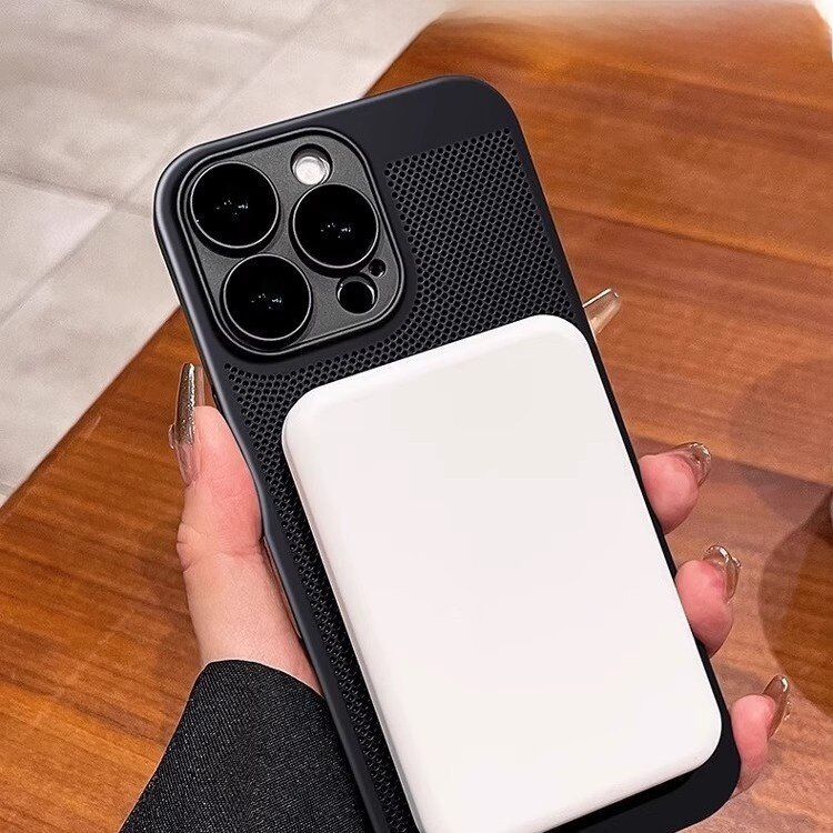 スマホケース｜iPhoneシリーズ対応・iPhone15/14対応・放熱ネット状デザイン・回転式マグネットスタンド付き・耐衝撃ハードケース・落下防止|undefined