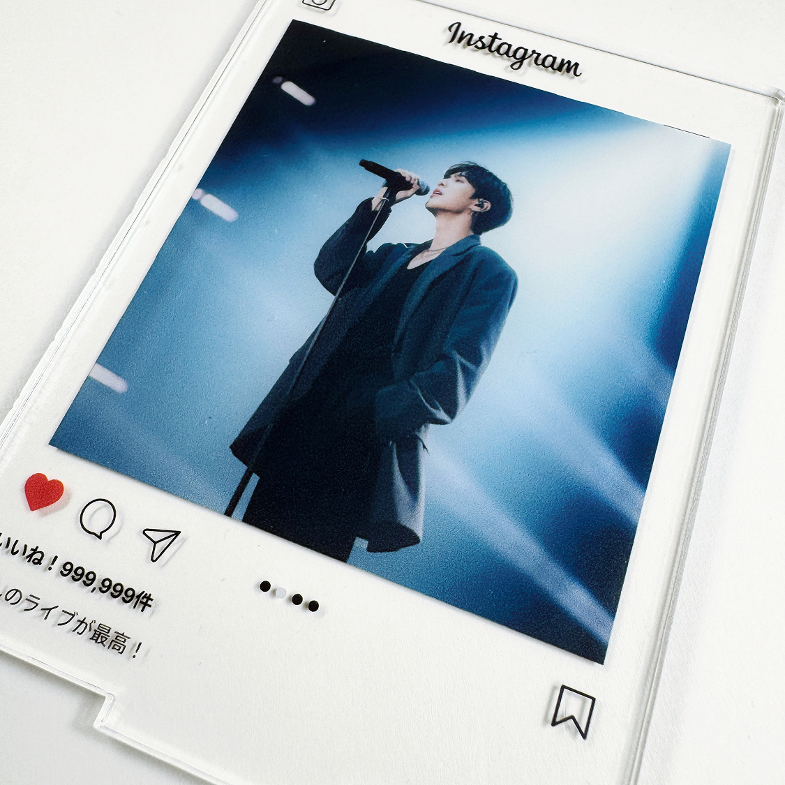インスタ風スタンド｜推し活・オリジナル・アクリル・透明・SNS風・80x108mm|undefined