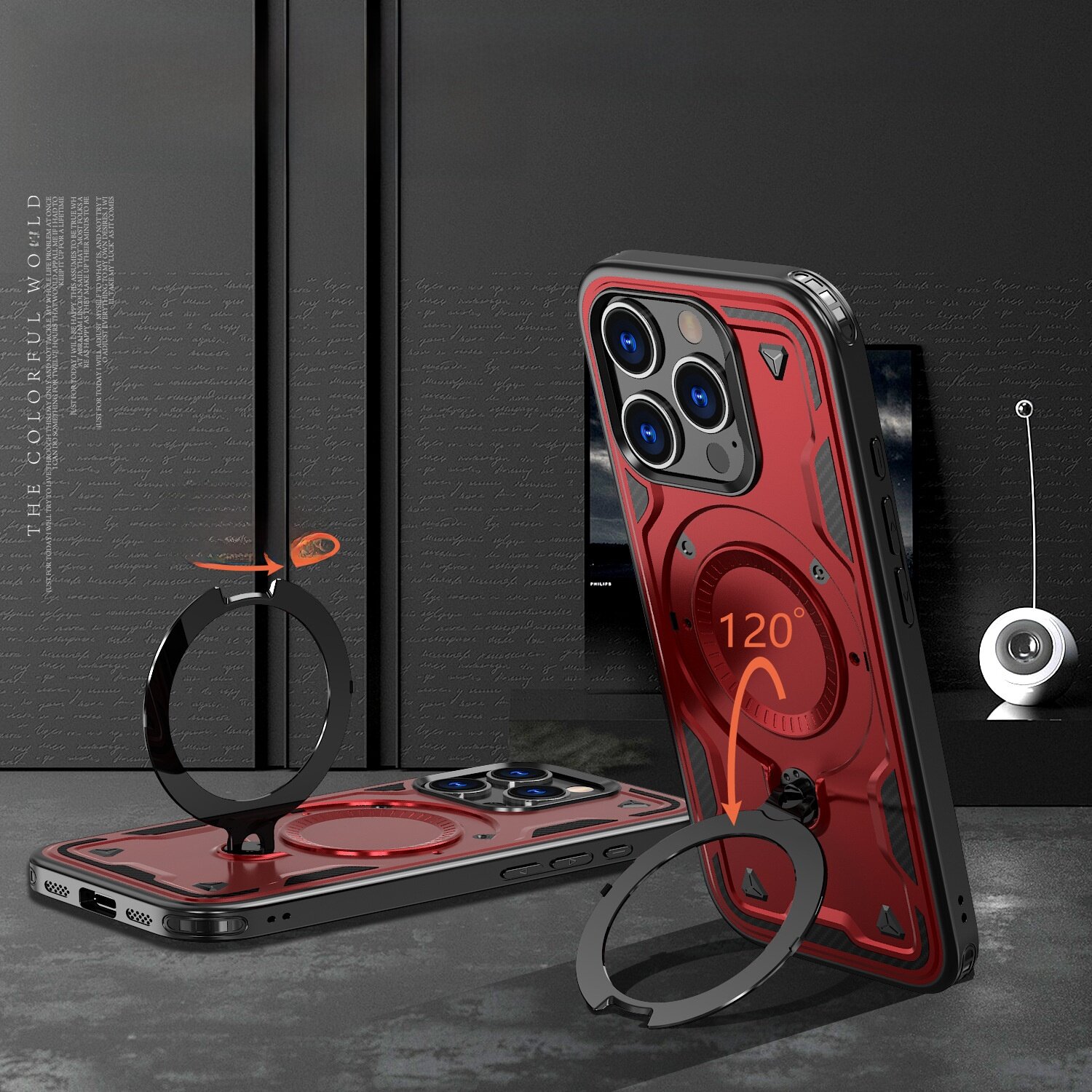 スマホケース｜iPhoneシリーズ対応・MagSafe対応・360度回転・スタンド機能・耐衝撃・保護ケース|undefined
