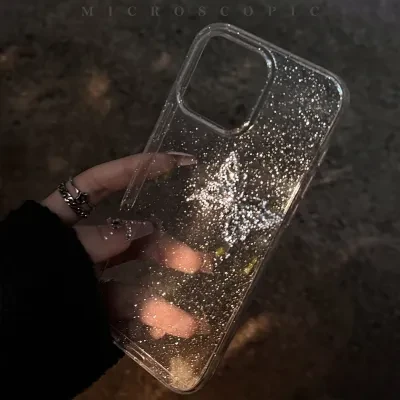 FunCASE スマホケース｜iPhoneシリーズ・立体的・ラメ入り・蝶々・高級感・クリア・ファッション