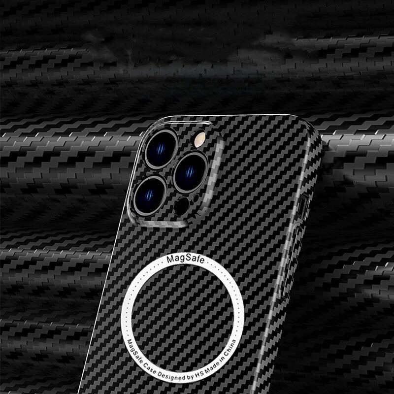 iPhone 16 Pro Max ケース・ワイヤレス充電対応・全包囲レンズ保護・PC素材・炭素繊維柄・スマホケース・保護カバー|undefined