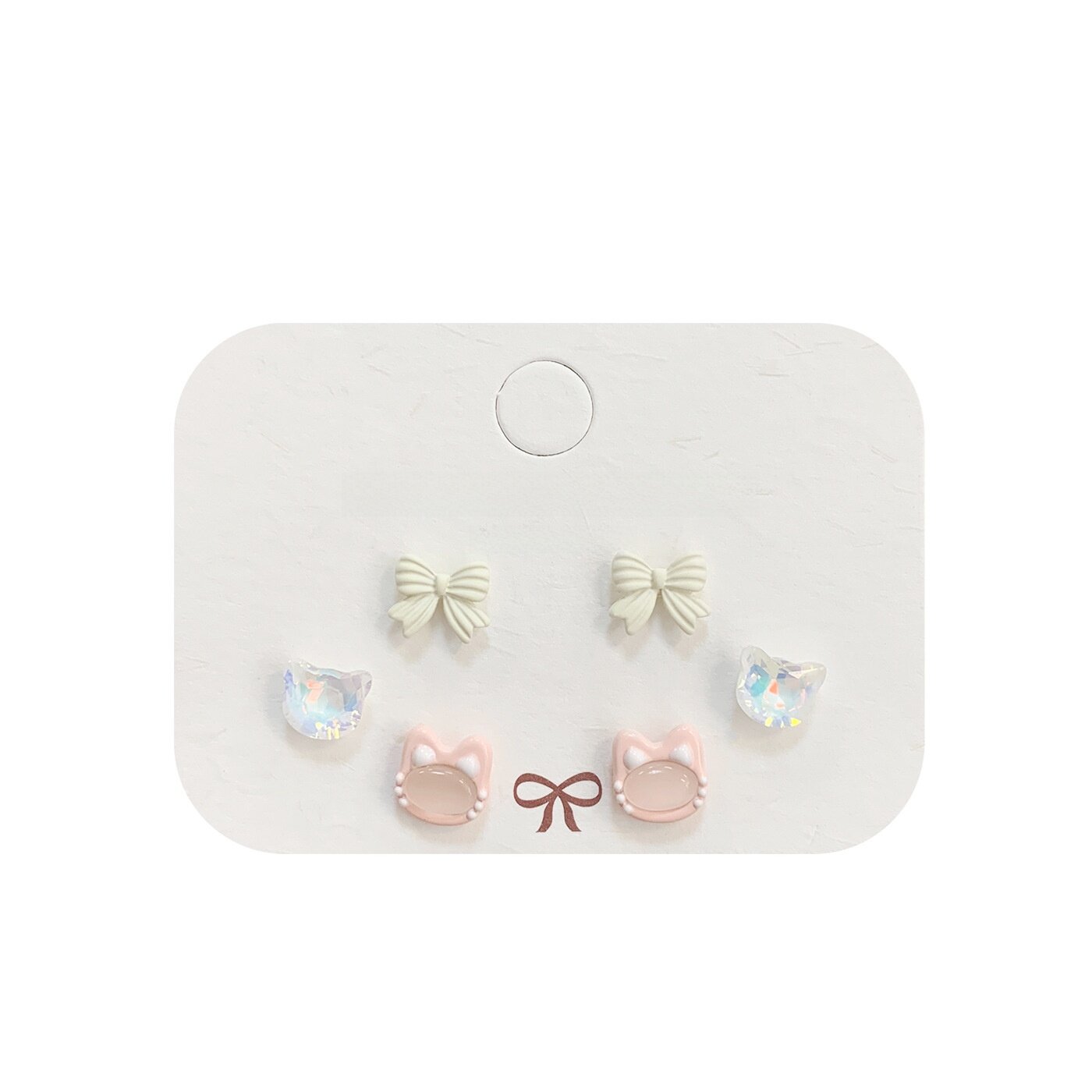ピアス｜ネコ・イヌ・スケートボード・スタッドピアス・かわいい・ピンク・ファッション・レディース|undefined