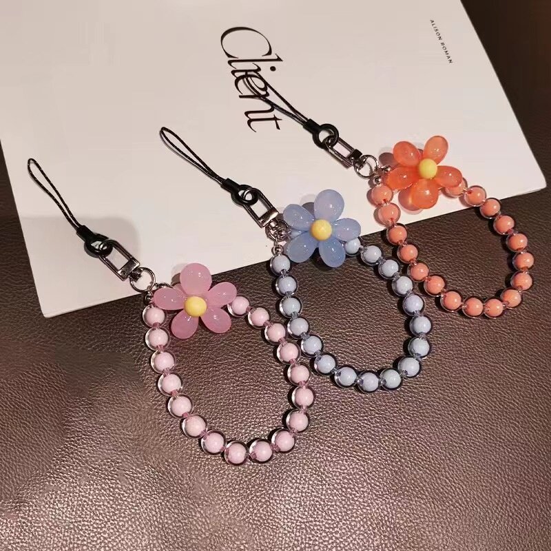 キーホルダー｜ハンドメイド・ビーズ・フラワー・ストラップ・マカロンカラー・スマホアクセサリー・おしゃれ・かわいい|undefined