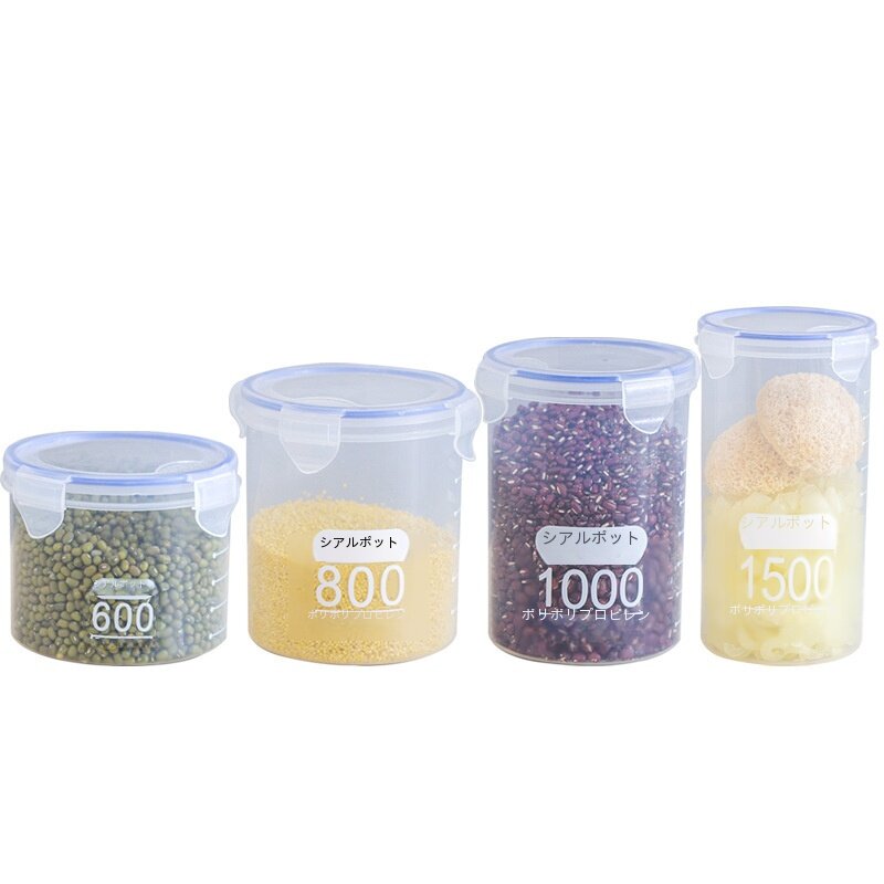 食品保存容器｜大容量・密閉・透明・プラスチック製・粉ミルク保存・穀物収納・キッチン整理・便利な収納・整理整頓|undefined