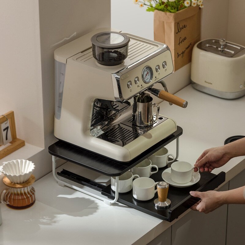 コップ収納棚｜コーヒーメーカー置き・ティーバッグ収納・給水器周り収納・卓上収納・キッチン収納棚・整理整頓・省スペース|undefined