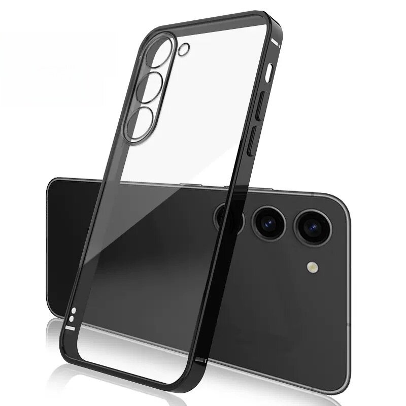 スマホケース｜S25Ultra対応・TPUソフトケース・クリア・薄型・メッキ加工・A22にも対応・精密設計・保護ケース|undefined