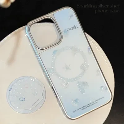FunCASE スマホケース｜磁気スタンド付き・シェル風デザイン・夏向け・iPhone/Huawei対応・かわいい・おしゃれ