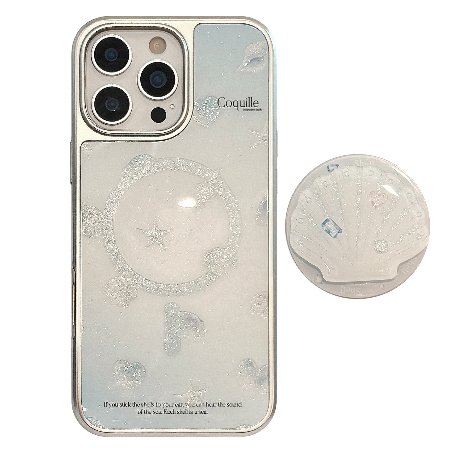 スマホケース｜磁気スタンド付き・シェル風デザイン・夏向け・iPhone/Huawei対応・かわいい・おしゃれ|undefined