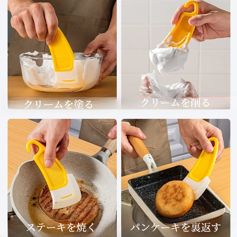 シリコン製スクレーパー｜耐熱・フライパン・食器洗い・焦げ付き防止・油汚れ落とし・キッチン用品|undefined