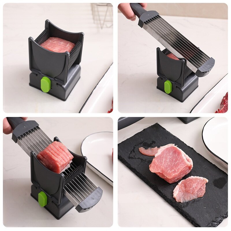 スライサー｜カッター・肉切り器・ステンレス製・多機能・家庭用・時短調理・肉スライス・細切り・角切り|undefined