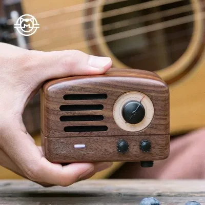 ミニBluetoothスピーカー｜木製・大音量・プレゼント向け・レトロ・おしゃれ