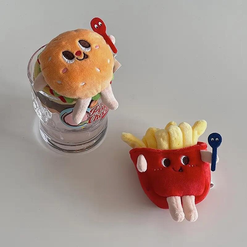 キーホルダー｜ぬいぐるみ・ポテト・ハンバーガー・カップル・かわいい・おしゃれ・レディース・ファッション|undefined