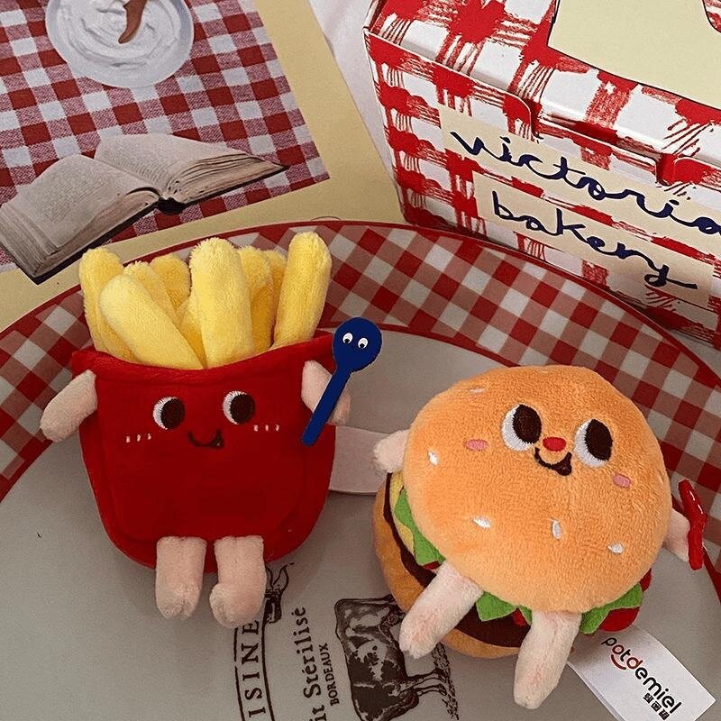 キーホルダー｜ぬいぐるみ・ポテト・ハンバーガー・カップル・かわいい・おしゃれ・レディース・ファッション|undefined