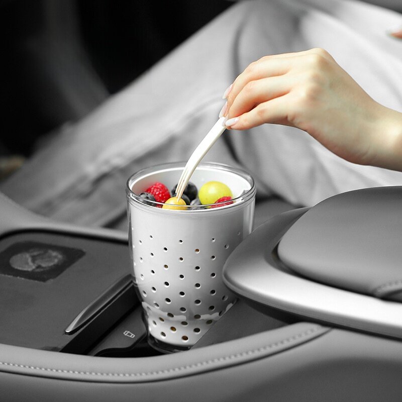 FaSoLa フルーツカップ｜車載可能・持ち運び便利・水切り可能・フォーク付き・朝食・ピクニック・サラダ・果物・携帯しやすい・おしゃれ|undefined