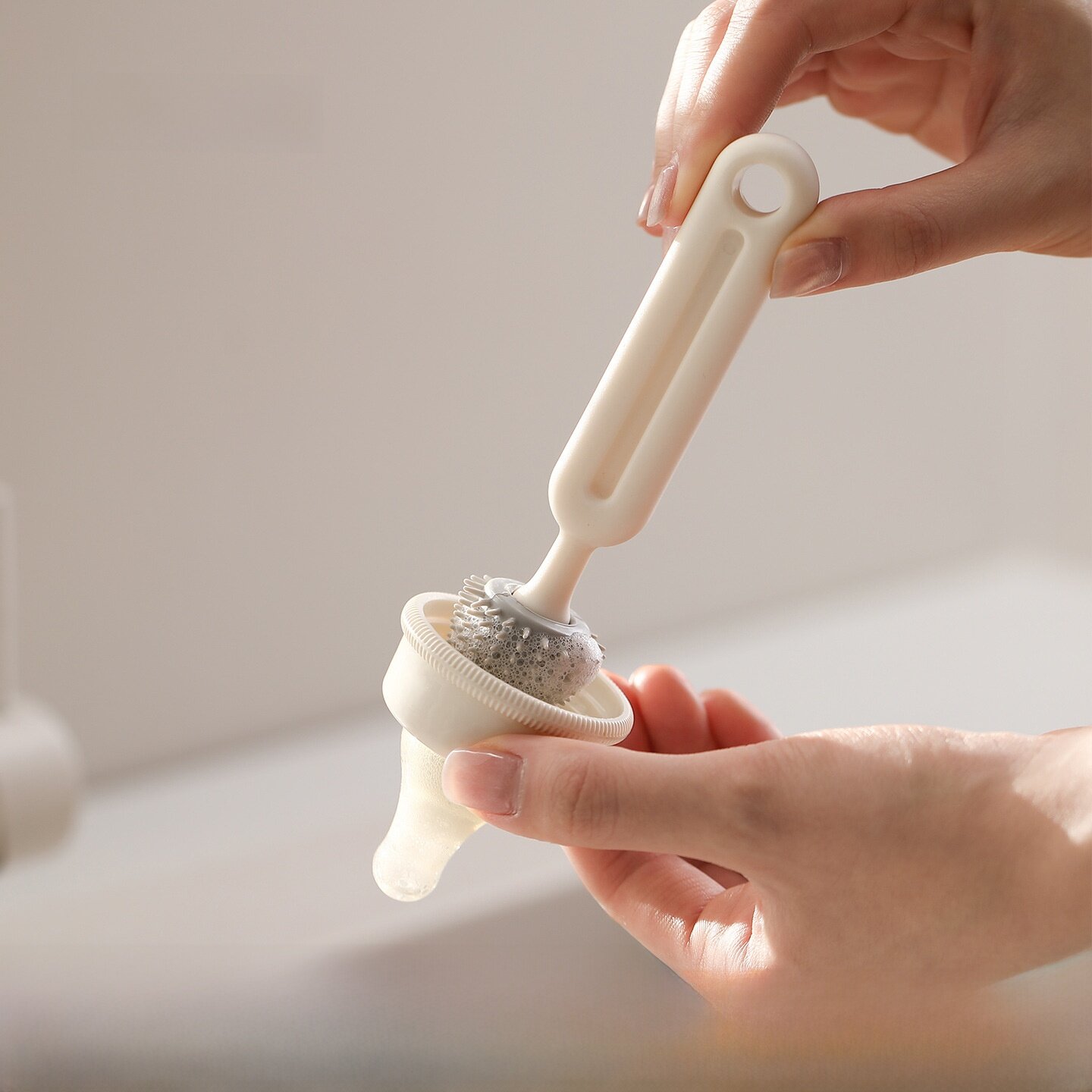 FaSoLa哺乳瓶ブラシ｜ストローブラシ・3in1・携帯便利・ベビー用・ミルク汚れに・しっかり清潔|undefined