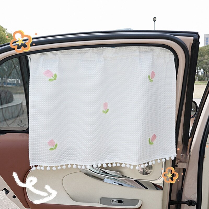 自動車用サンシェード｜夏用カーテン・窓用・日焼け止め・断熱・遮光・かわいい・おしゃれ・カー用品・ベビー向け|undefined