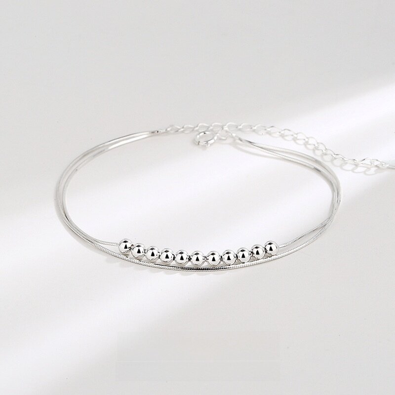 S925 ・ブレスレット・二連・クール・おしゃれ・通勤|undefined
