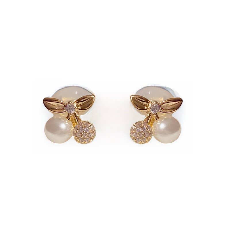 イヤリング・14K・ジルコニア・ノンホールピアス・上品・おしゃれ|undefined