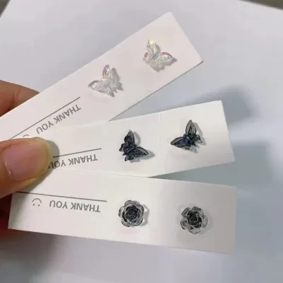 マグネットピアス・穴あけ不要・樹脂・イヤリング・S925銀針・ピアス