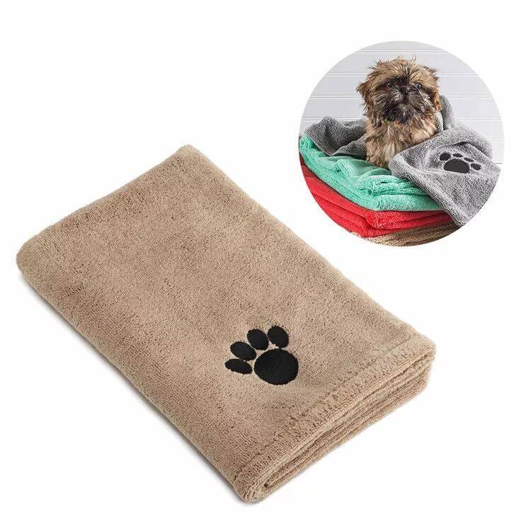 ペット用タオル｜マイクロファイバー・吸水速乾・刺繍ロゴ入り・猫/犬用・シャンプー後のお手入れに|undefined