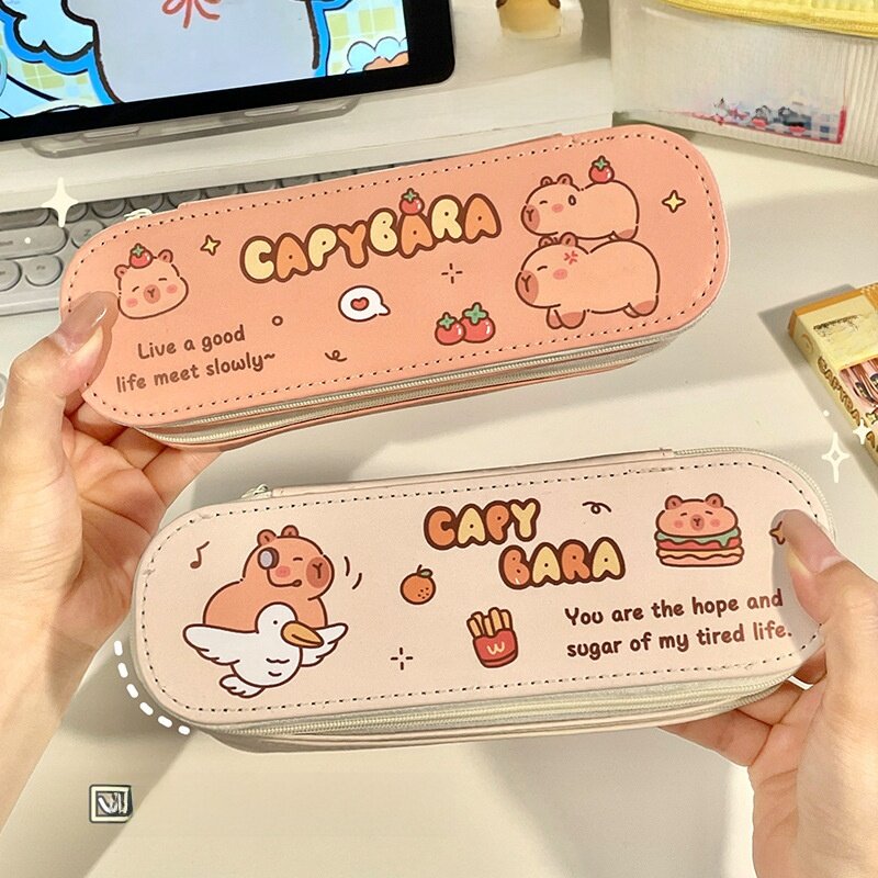 二層式ペンケース｜大容量・シンプル・学用品・文房具・ギフト・ガーリー・かわいい|undefined
