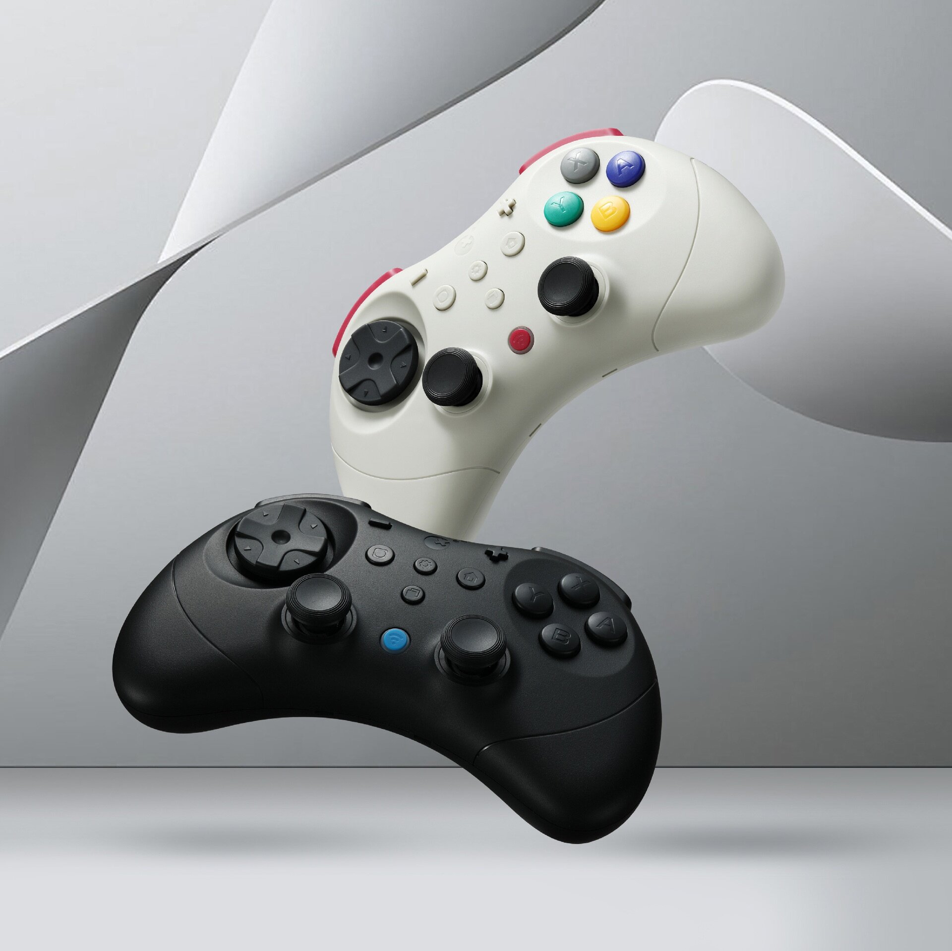 ワイヤレスゲームコントローラー｜PC/Switch/スマホ対応・Bluetooth接続＆有線対応・ホール効果スティック搭載・ドリフト防止・9種振動・HD振動/触覚振動/ロータリー振動・連射機能（半自動/全自動）・6軸ジャイロ・高精度・超軽量＆コンパクト・レトロデザイン|undefined