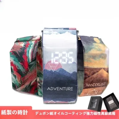 纸腕時計｜ペーパーウォッチ・防水・スマート・アイデアギフト・高級ハード紙ケース