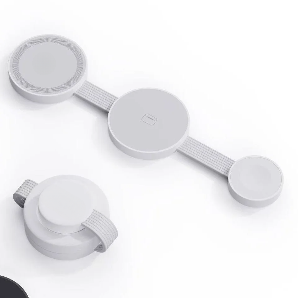 3in1マグネット式ワイヤレス充電器｜卓上式・折りたたみ式・スマホ充電・便利・コンパクト|undefined