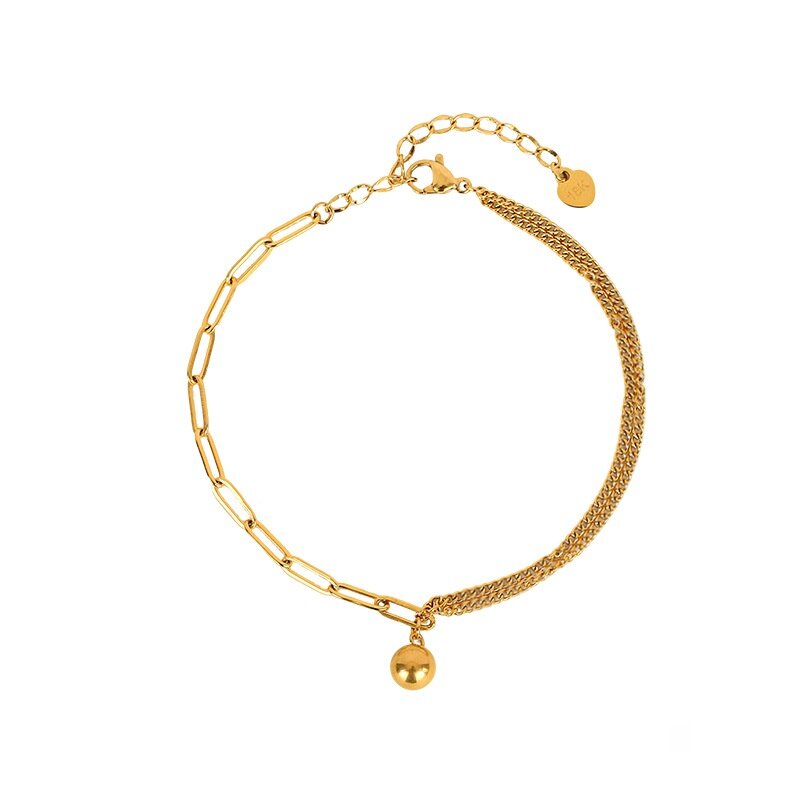 アンクレット｜ゴールドカラー・チェーン・18K金メッキ・夏用・金属アレルギー対応・上品・高見え・おしゃれ|undefined