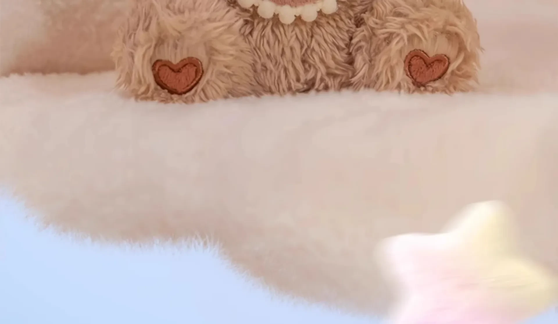 Miana おやすみウサギちゃん 足裏のワンポイント ハートマーク