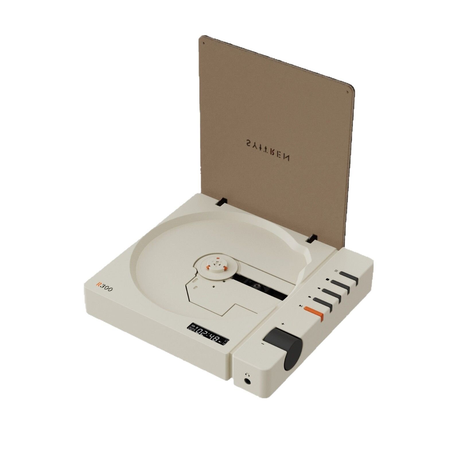 Syitren CDプレーヤーR300｜レトロ・高音質・Bluetooth対応・ポータブル・アルバム再生・ 卓上|undefined