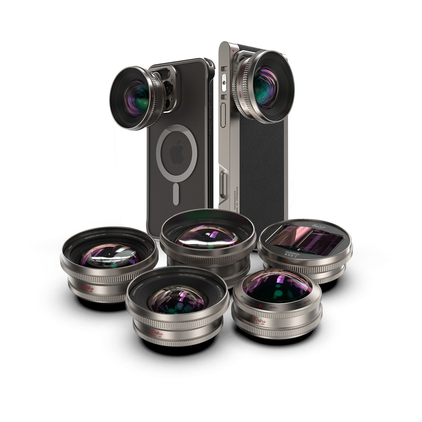 Fotorgearスマホ用レンズ｜外付けレンズ・ポートレート・マクロ・広角・魚眼・1.55xワイド・レトロ・チタン風・高画質|undefined