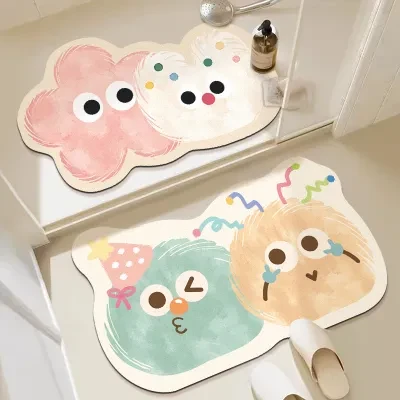 Explore バスマット｜速乾・吸水・滑り止め・トイレマット・おもしろい・かわいい・おしゃれ・家庭用