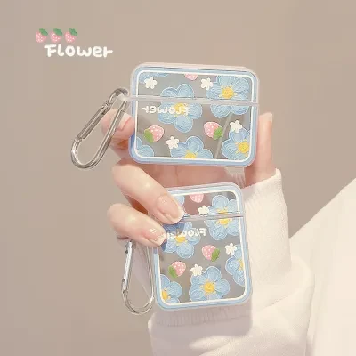 FunCASE イヤホンケース｜AirPods 2/Pro 2/3世代・ミラー・花柄・おしゃれ・かわいい・スクエア