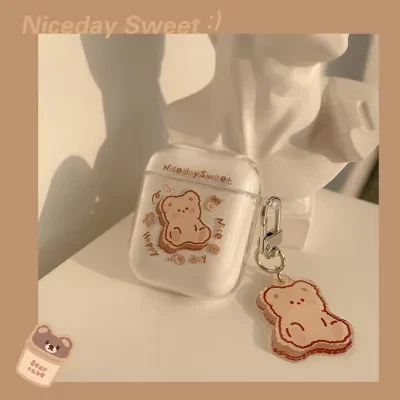 FunCASE イヤホンケース｜AirPods 1/2/3/Pro 2対応・シリコン製・耐衝撃・ソフトケース・キーホルダー付き・可愛い・カートゥーン