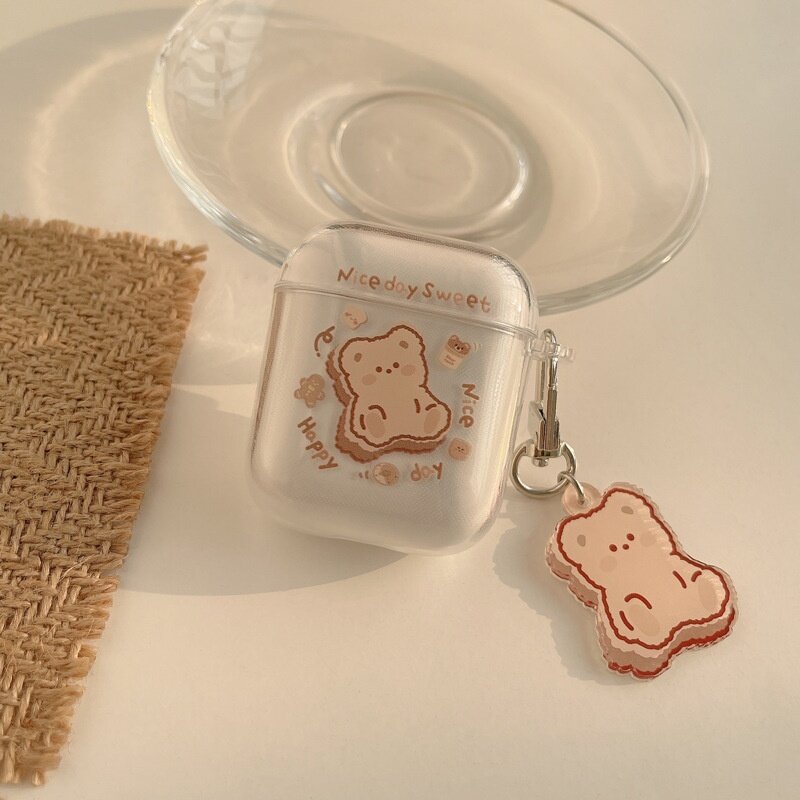 イヤホンケース｜AirPods 1/2/3/Pro 2対応・シリコン製・耐衝撃・ソフトケース・キーホルダー付き・可愛い・カートゥーン|undefined