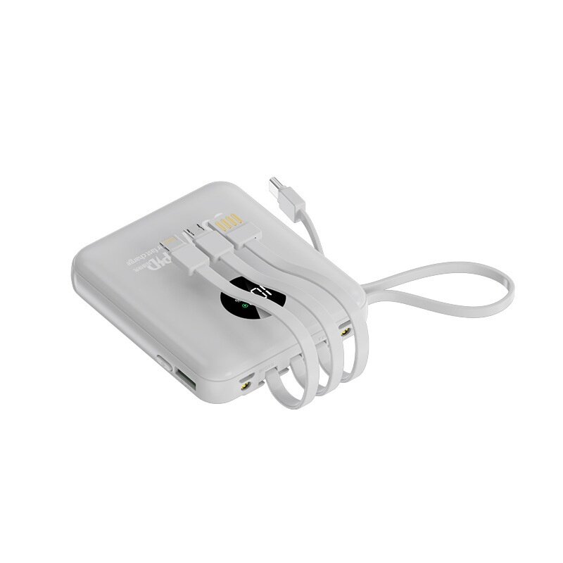 充電バッテリー｜10000mAh・ケーブル内蔵・大容量・小型・軽量・急速充電・持ち運び便利・パワフル|undefined