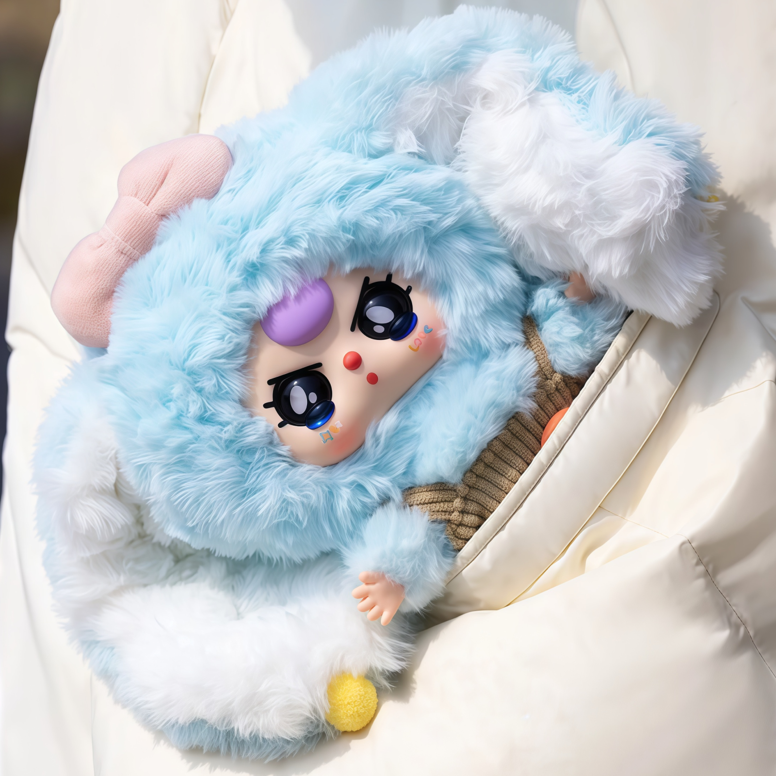 188.Baby three マカロンⅡ うさぎ　2点　ぬいぐるみ　新品 BABY THREE】マカロンうさぎちゃん2.0シリーズ・ブラインド