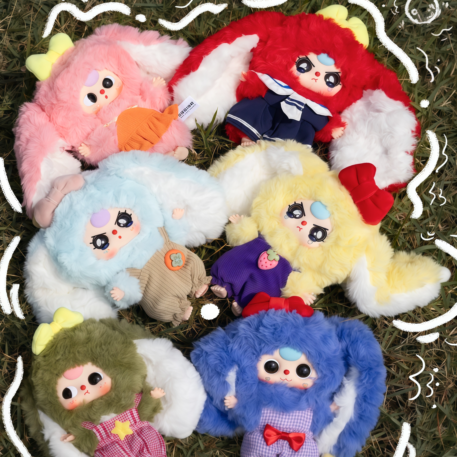 Baby three マカロンⅡ うさぎ ぬいぐるみ　新品 BABY THREE】マカロンうさぎちゃんシリーズ・ブラインドボックス