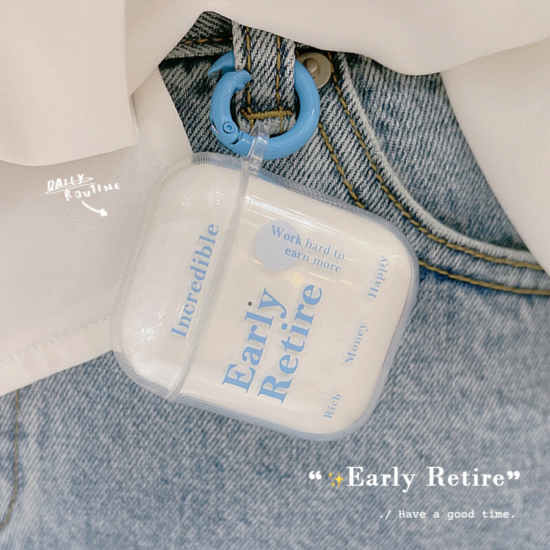 AirPodsケース｜Bluetoothワイヤレスイヤホン対応・AirPods 2/Pro 2適用・クリア・ソフトケース・おしゃれ・シンプル|undefined
