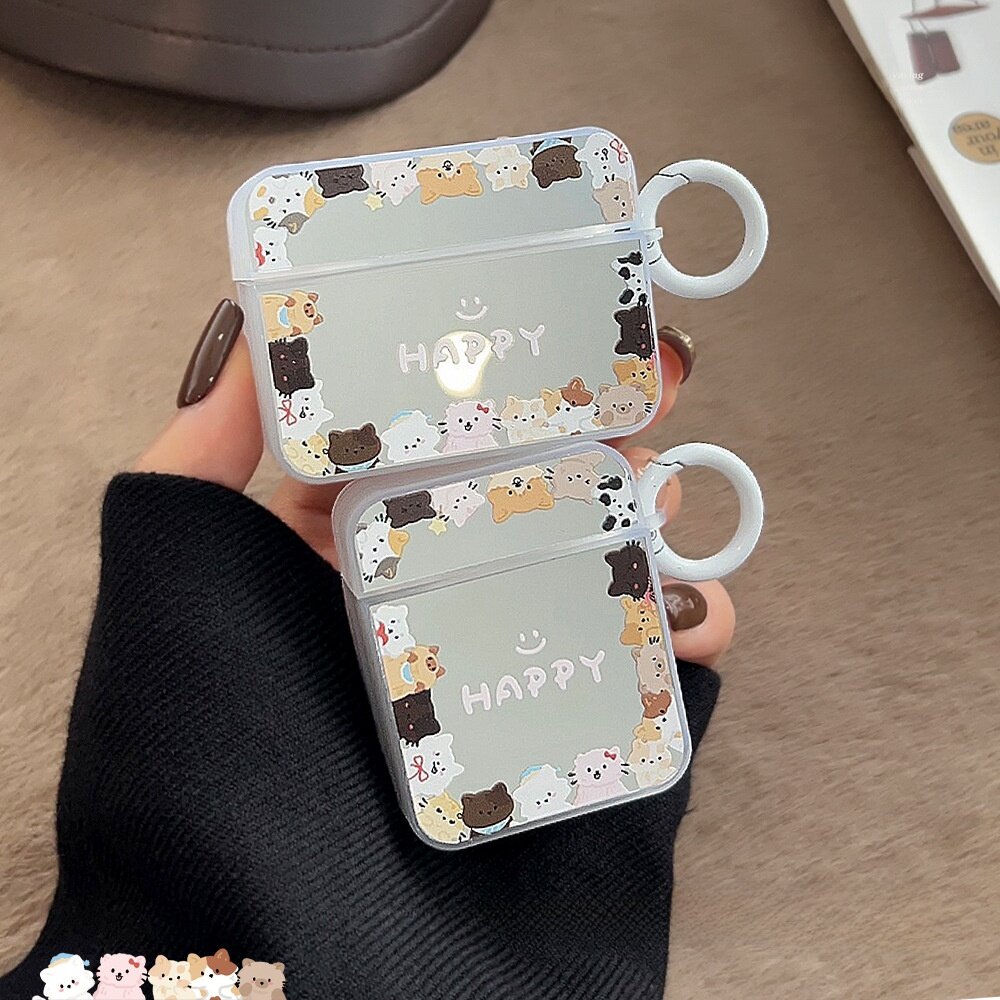 イヤホンケース｜AirPods 1/2/Pro2/3世代対応・Bluetooth・鏡面加工・猫モチーフ・スイート・おしゃれ|undefined
